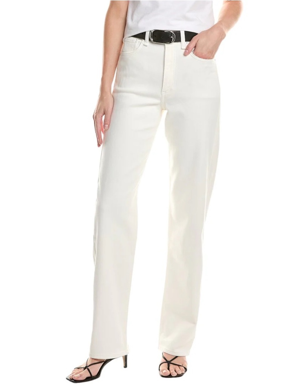 Rag & Bone Shannon Relaxed Straight High-Rise White Women’s Jeans